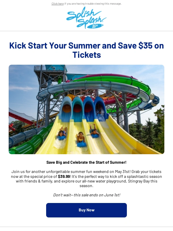 Splish Splash - Opening Weekend Take 2 ?: Are You In?
