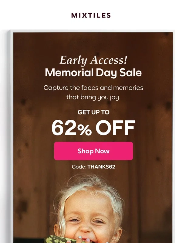 Mixtiles - Bring Home—Unlock up to 62% Off ⚡