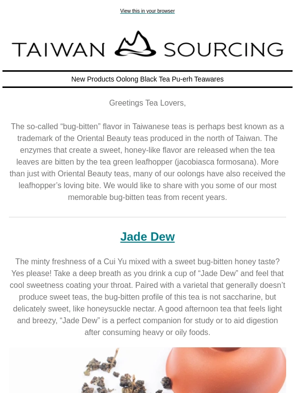 Taiwan - Bug Bitten Craze! Sweet September Teas