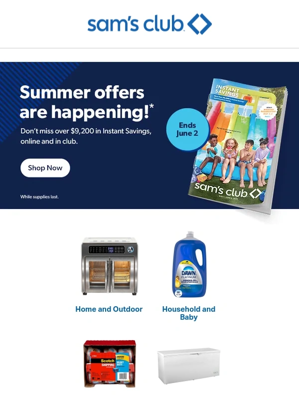 Sam's Club - The Instant Savings continue