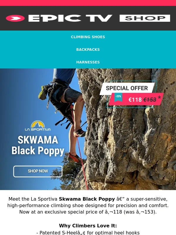Epictv - Skwama Black Poppy only 119€