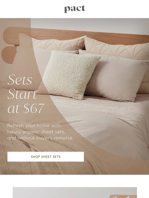 PACT - Luxury Sheets at an Affordable Price