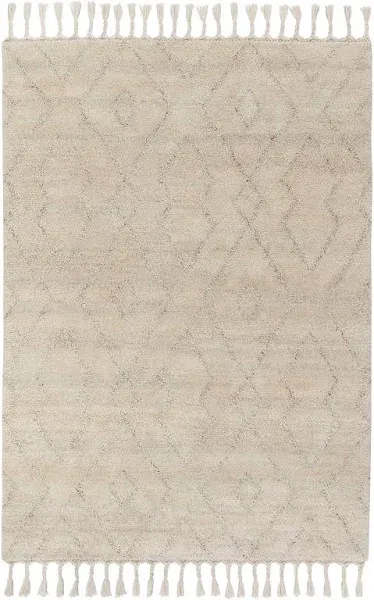 IKEA LENTÅTEL High Pile Beige/Handmade 5 ' 7 X7 ' 10 Rug