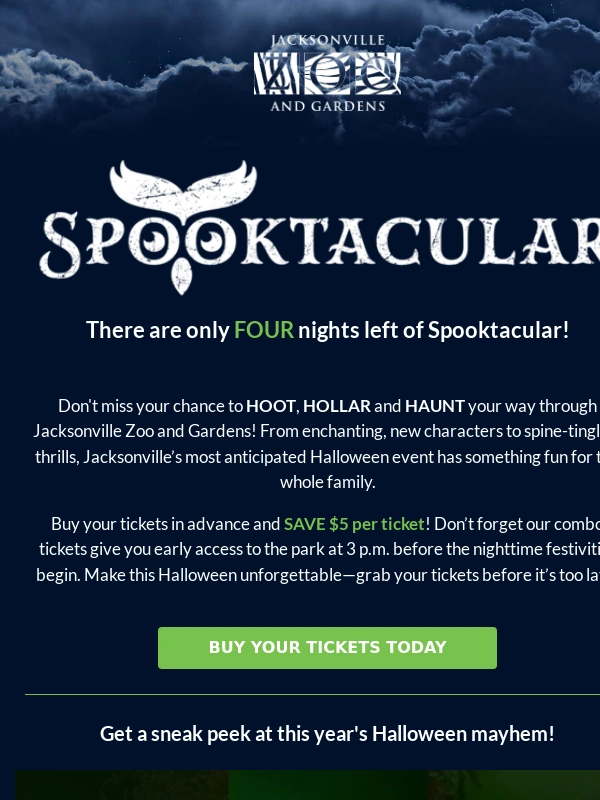 Jacksonville Zoo - ?Halloween Countdown: Final Nights of Spooktacular!?