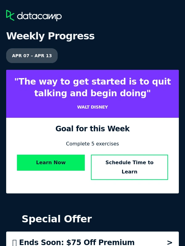 DataCamp - Upcoming events + new Excel course!
