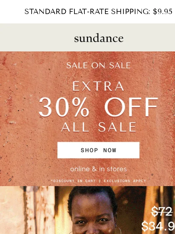 Sundance Living - NEW: Extra 30% Off Markdowns
