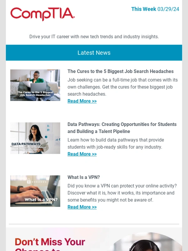 CompTIA - Cures to the 5 Biggest Job Search Headaches