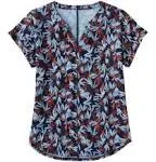 L.L.Bean Women's Streamside Short-Sleeve Splitneck Tee