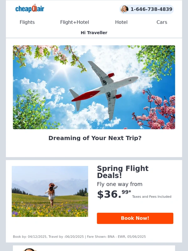 CheapOair - ✈ Spring Flight Deals! Fly from $36.99