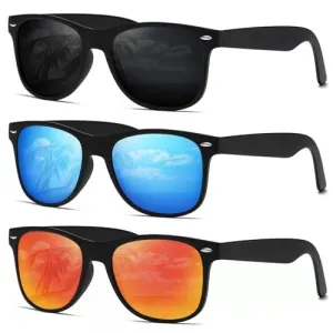 3-Pack Men's Polarized Sunglasses
