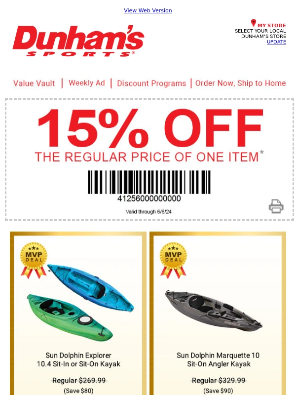 Dunhams Sports - Weekend Flash Sale Starts NOW!