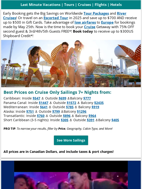 Tripcentral - 7 Nt Caribbean cruise from $777 balcony cabin