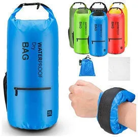 Waterproof Floating Dry Bag with 2 Exterior Zip Pockets