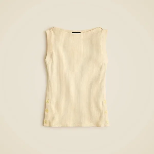J.Crew Premium Rib Side-Button Top
