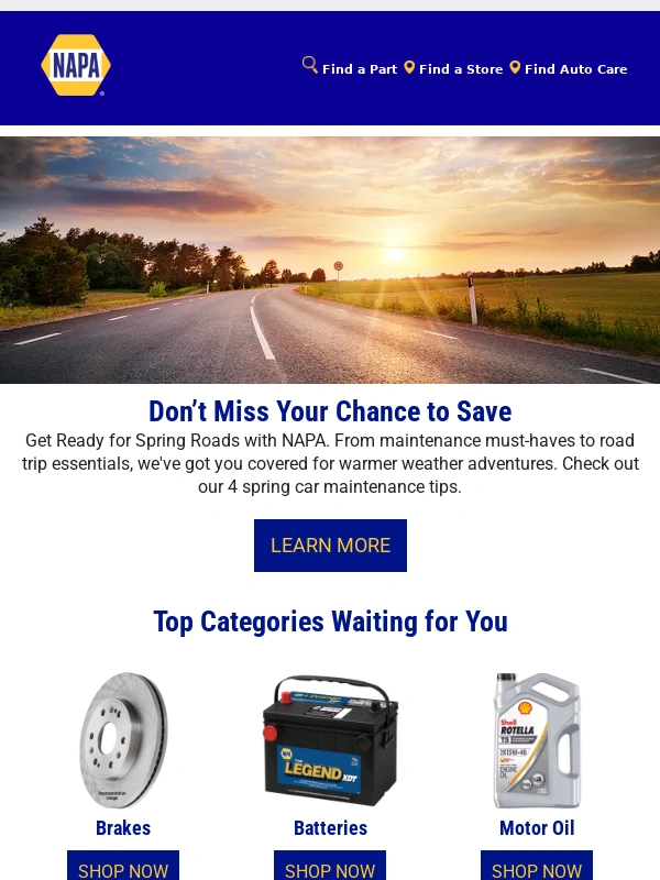 NAPA Auto Parts - ? Spring Into Maintenance: 4 Must-Do Tips for Your Car! ✨?