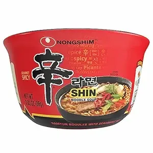 $9.60*: 12-Pack 3.03-Oz Nongshim Shin Original Ramyun Noodle Bowls (Gourmet Spicy) at Amazon