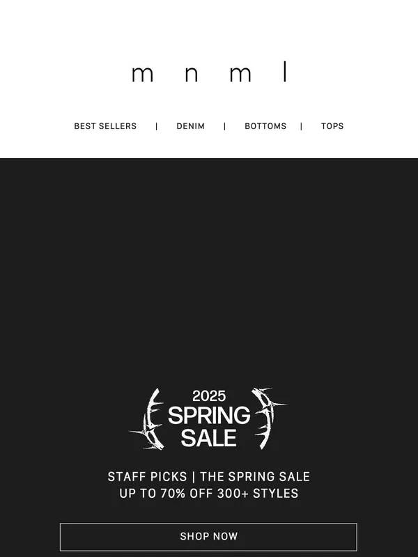 mnml - Spring Sale Staff Picks: up to 70% OFF ?
