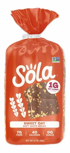Sola Keto Sweet Oat Bread Pack of 6