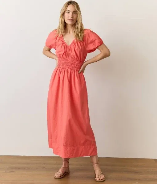 Marine Layer Women's Poplin Midi Dress