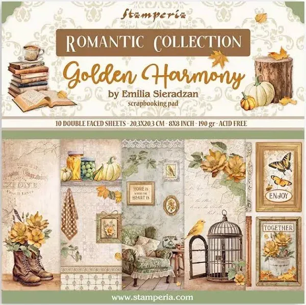 Stamperia Golden Harmony Paper Pad