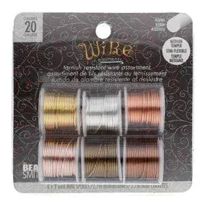 The Beadsmith Wire Elements Lacquered Tarnish Resistant Wire Set