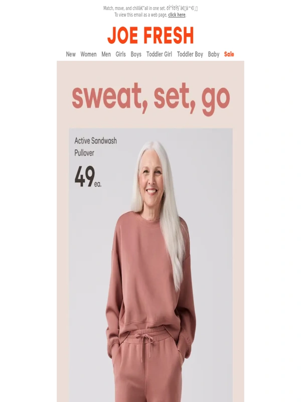 Joe Fresh - Set Goals,Sweat Goals. ? ?‍♀️