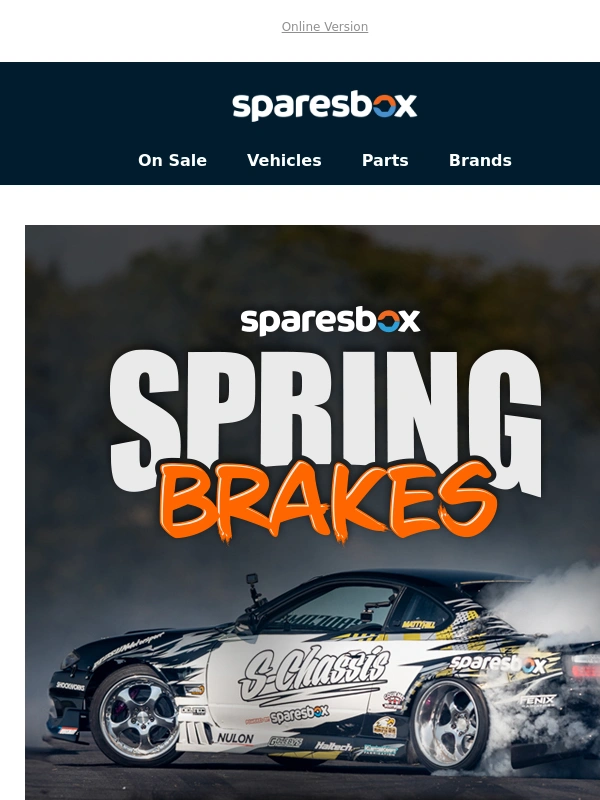 Sparesbox - Spring Brakes! Up To 25% Off Brakes,Parts & MORE!