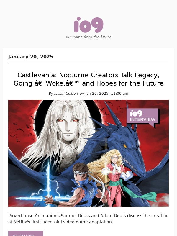 Gizmodo - Castlevania: Nocturne Creators Talk Legacy,Going ‘Woke,’ and Hopes for the Future
