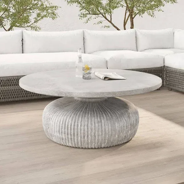 Tambor Indoor/Outdoor Round Coffee Table (30"–40")