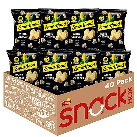 40-Count 0.6-Oz Smartfood Flavored Popcorn (White Cheddar) $12.32 w/ S&S + Free Shipping w/ Prime or on $35+