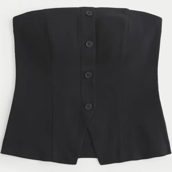 Hollister Women's Button-through Tube Top
