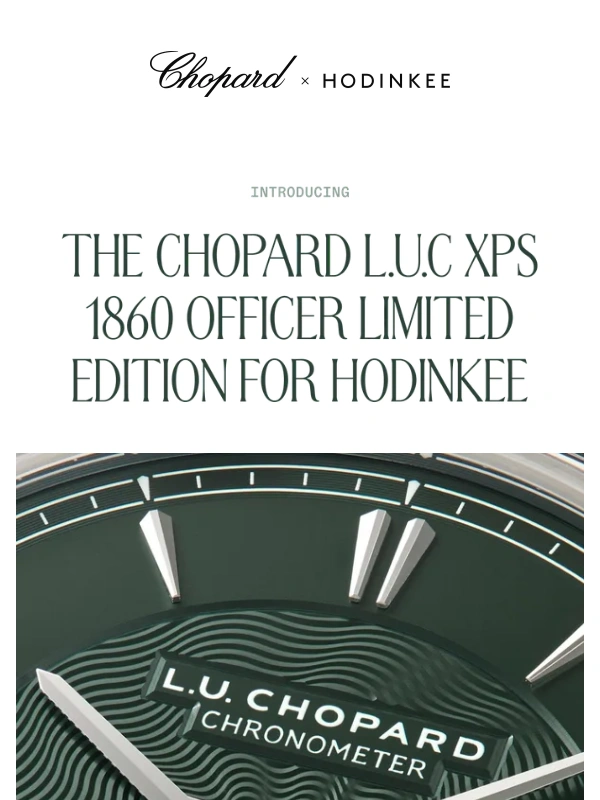 HODINKEE - Introducing The Chopard L.U.C XPS 1860 Officer Limited Edition For Hodinkee