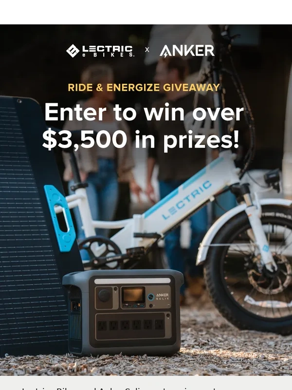 Lectric eBikes - Lectric eBikes x Anker Solix: More Miles = More Fun