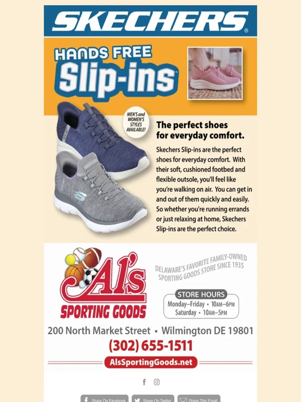 Al's Sporting Goods - JUST ARRIVED! Sketchers Slip-ins
