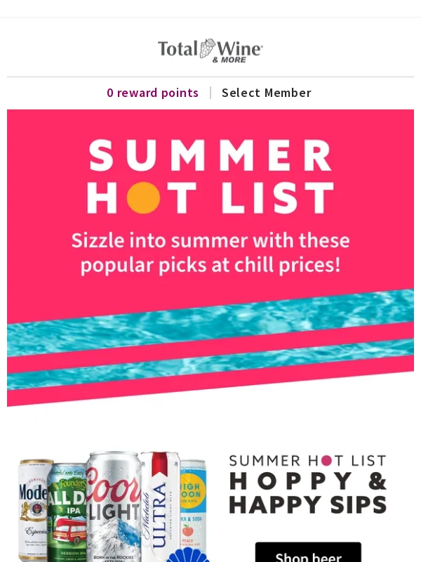 Total Wine & More - The Summer Hot List is Here!