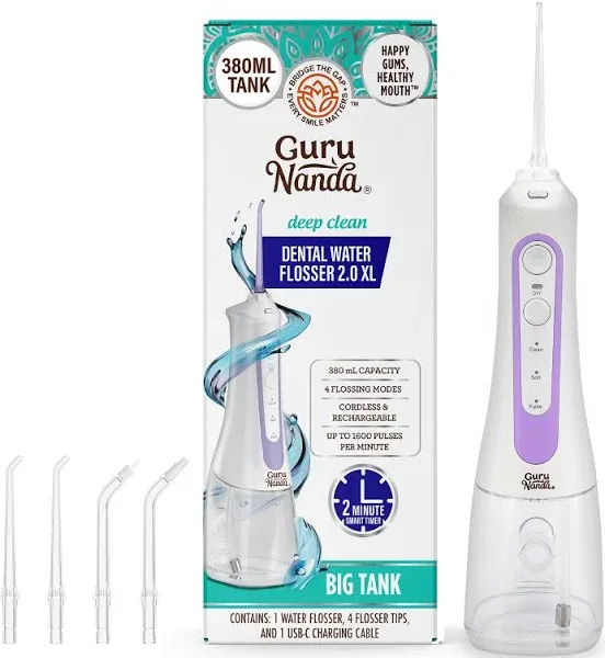 GuruNanda Deep Clean Dental Water Flosser 2.0 XL