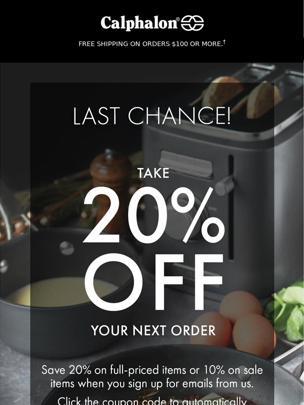 Calphalon - Last Chance: 20% Off