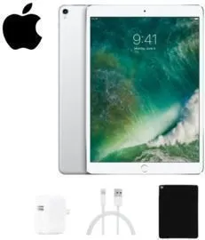 Apple 256GB iPad Pro 10.5" Bundle with Case, Charger & Screen Protector
