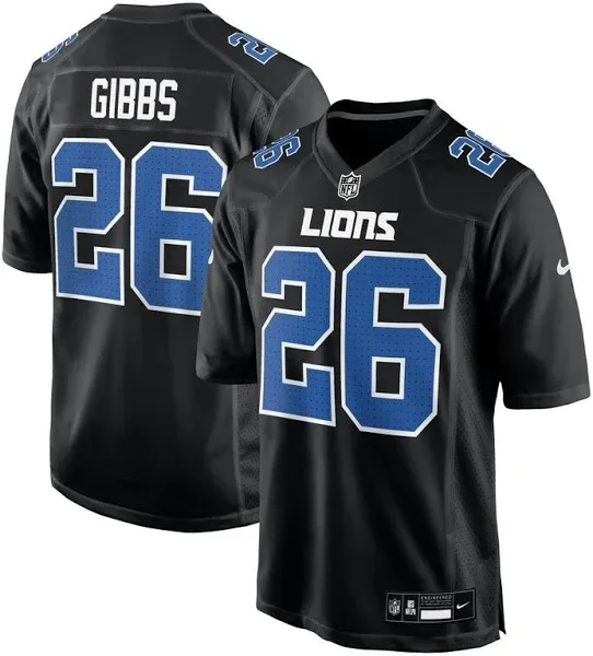 Nike Men's Detroit Lions Jahmyr Gibbs Carbon Fashion Jersey