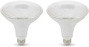 [S&S] $7.47: 2-Pack Amazon Basics PAR38 Dusk to Dawn Sensor LED Light Bulb, 120 Watt Equivalent (Daylight White 5000K) at Amazon