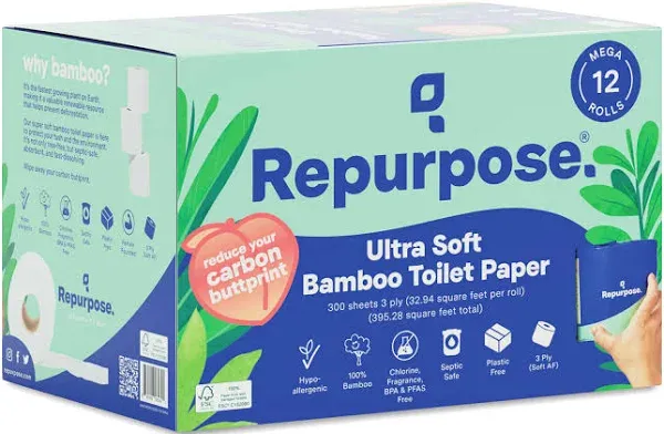 Repurpose Bamboo Toilet Paper