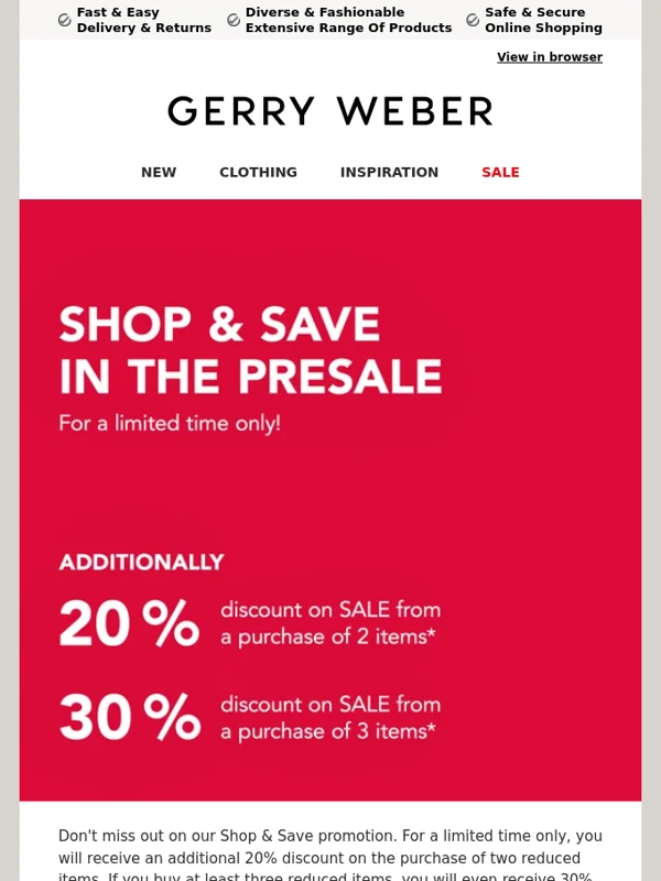 Gerry Weber - Shop more - save more!