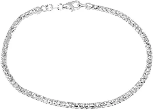 Adult Solid Franco Chain Bracelet 10K Yellow / Rose / White Gold