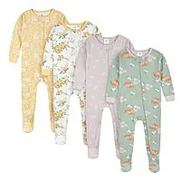 4-Pack Gerber Baby /Toddler Footed Pajamas from $13.95 + Free Shipping w/ Prime or on $35+