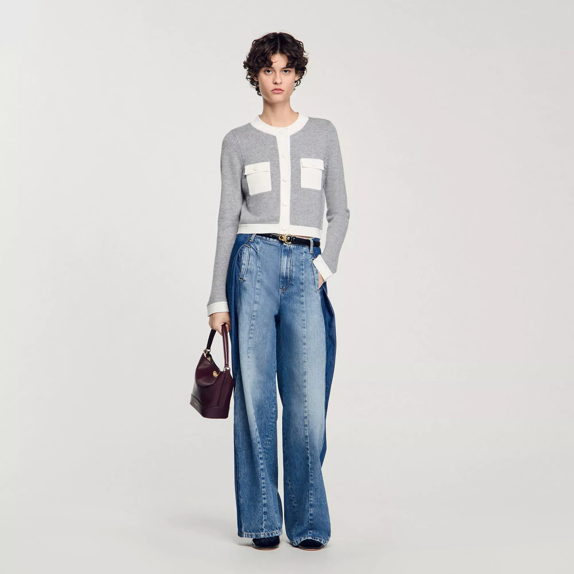 Sandro Two-tone cardigan - female - S