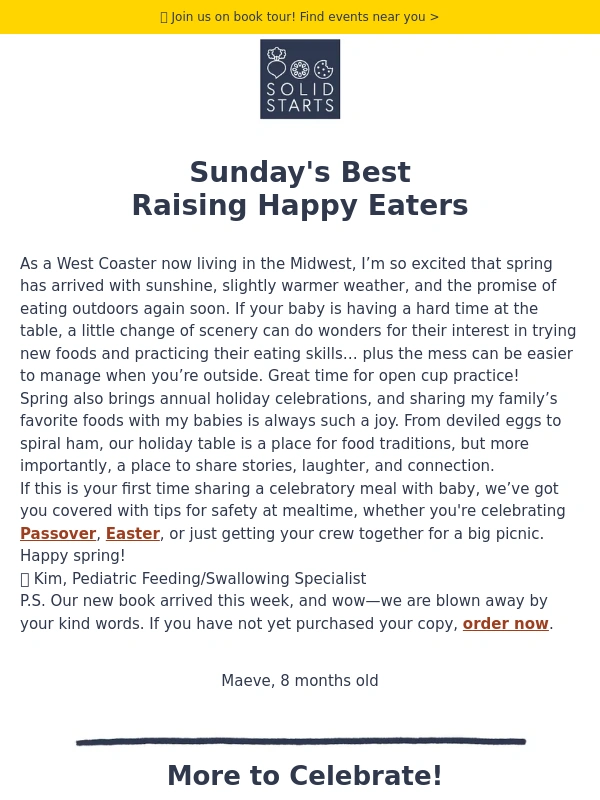 Solid Starts - Sunday's Best: Spring holidays with baby ?