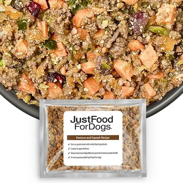 JustFoodForDogs Daily Diets Venison & Squash Frozen Dog Food