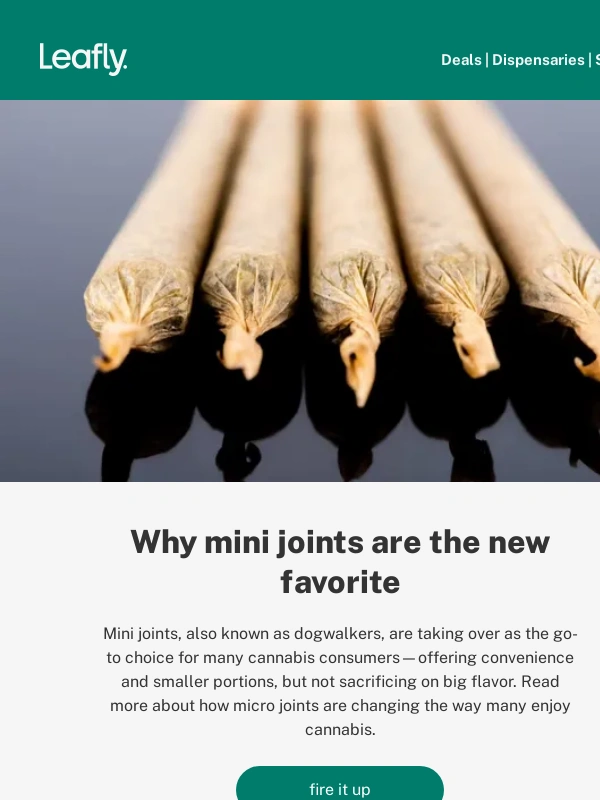 Leafly - Tiny joints,big buzz: Why mini joints are the new fave