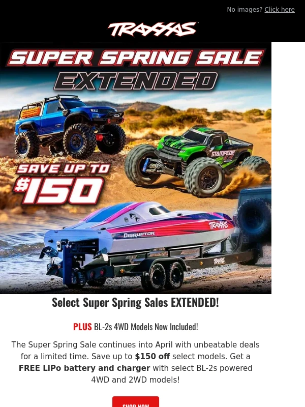 Traxxas - SALE EXTENDED! Save Up to $150 on Select Models