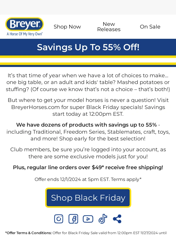 Breyer - Shop the Black Friday Sale with Big Savings!